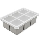 Silicone Ice Cube Freezer Tray with Lid,