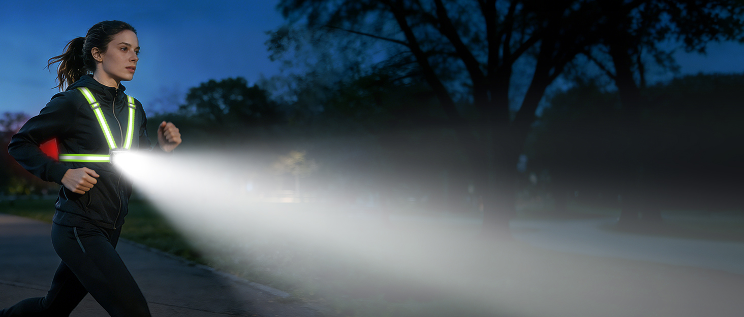running lights for runners running light running light vest walking light for night walking light