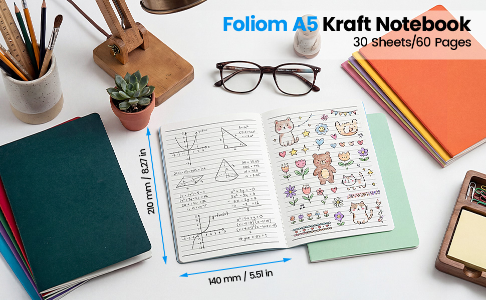 Foliom kraft notebook