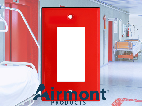 red metal wallplate
