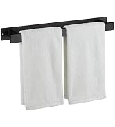 Bathroom Towel Bars,16-Inch Stainless Steel Towel Bar for Large Towel,Strong Self-Adhesive/Screws...