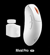 SteelSeries Rival Pro Mini Wireless Ergonomic Gaming Mouse - White | Ultra Wideband Wireless/UWB,...