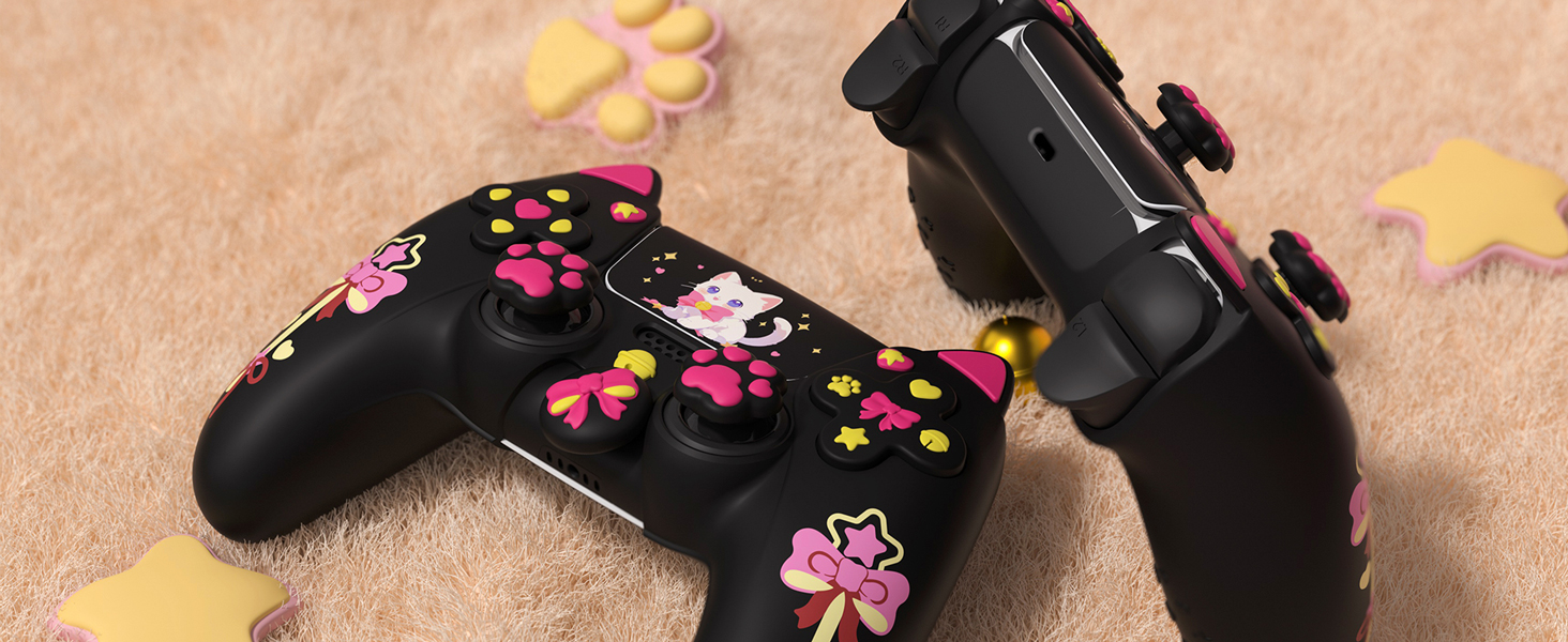 Kawaii Anti-Slip Controller Skin Grip Protector for Xbox Core Wireless Controller with Thumb Grips