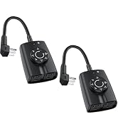 G-ELEK Outdoor Timer Outlet Waterproof, 24 Hour Outdoor Light Timer, Timers for Electrical Outlet...