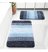 Arotive Bathroom Rugs Sets 2 Piece, Shaggy Soft and Absorbent Microfiber Bath Rugs, Non-Slip, Mac...