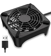 GSCOLER X1 USB Cooling Fan, 18dB Ultra Quiet 120mm USB Computer Fan with Built-in Cable, Portable...