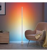 Ailofy Smart Corner Floor Lamp, LED Floor Lamp with Alexa and App Control, 16 Million DIY Colors,...