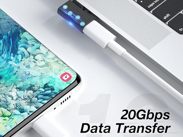 This USB C Male to USB C Female Extension Adapter support 20Gbps 10gbps 40 gbps Data Transfer