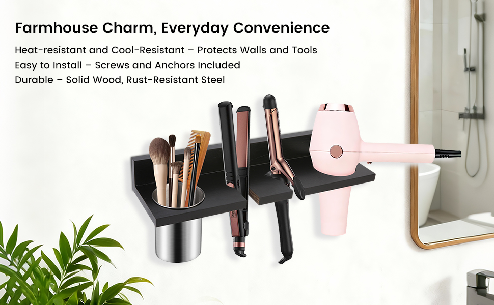 Hair Tool Organizer for Bathroom