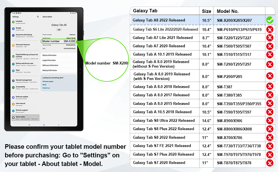 samsung tab a8 10.5