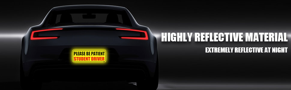 student driver car magnet