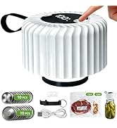 Xinyonxin Electric Mason Jar Vacuum Sealer Kit - Portable One-Touch Automatic Food Sealer for Wid...