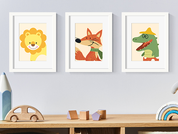 white frames