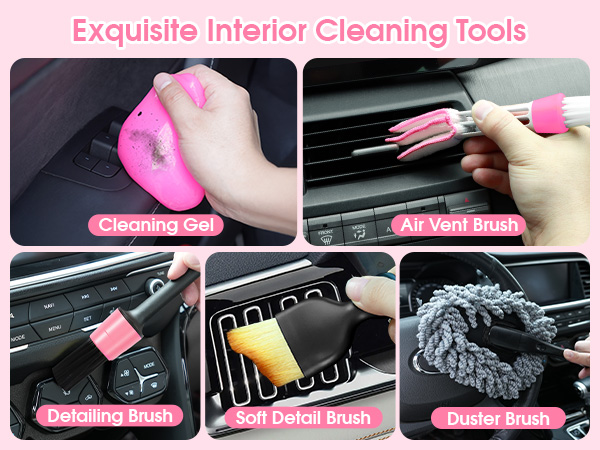 Exquisite interior cleaning tools