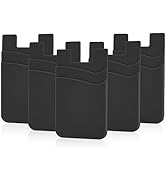 Senose 5 Pack Phone Wallet, Phone Card Holder Back of Phone Stick On Pocket Credit ID Card Sleeve...