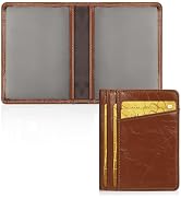 Unaone Slim Minimalist Wallet - Premium Leather Card Holder RFID Blocking Card Case with 8 Card S...
