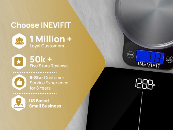 I-BS005 - INEVIFIT - Best Digital Bathroom Scale - Premium A+ - Mobile