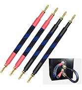 UCINNOVATE Speaker Cable with BFA Banana Plugs, 4 x HiFi OFC Gold Plated Z Plug to Banana Speaker...