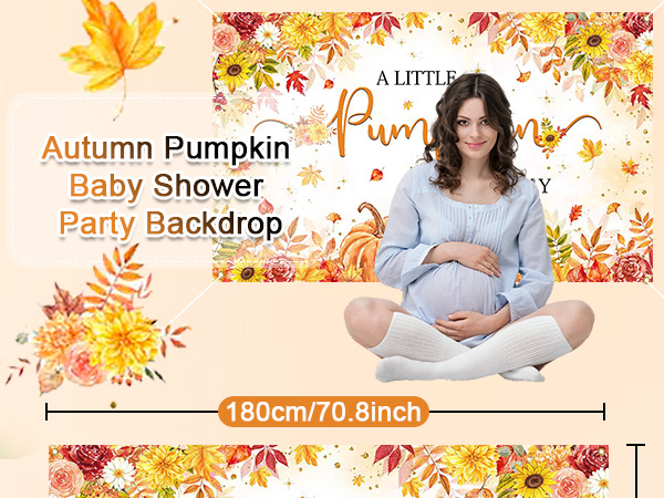 a little pumpkin is on the way banner