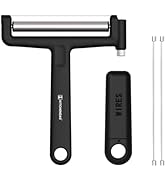KITCHENDAO Replaceable Wire Cheese Slicer Cutter, Tightness Adjustable Aluminum Cheese Cutter, 50...