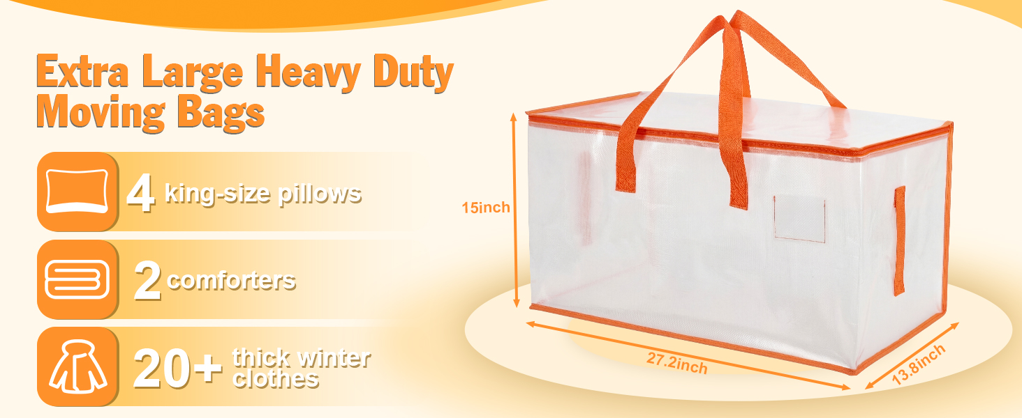 Extra Large Heavy Duty Moving Bags
