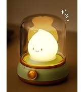 BANDIANCY Cute Flame Kids Night Light, Rechargeable Lamp, Timer, Cozy Gift | Battery Night Light,...