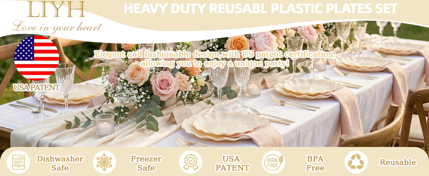 REUSABL PLASTIC PLATES