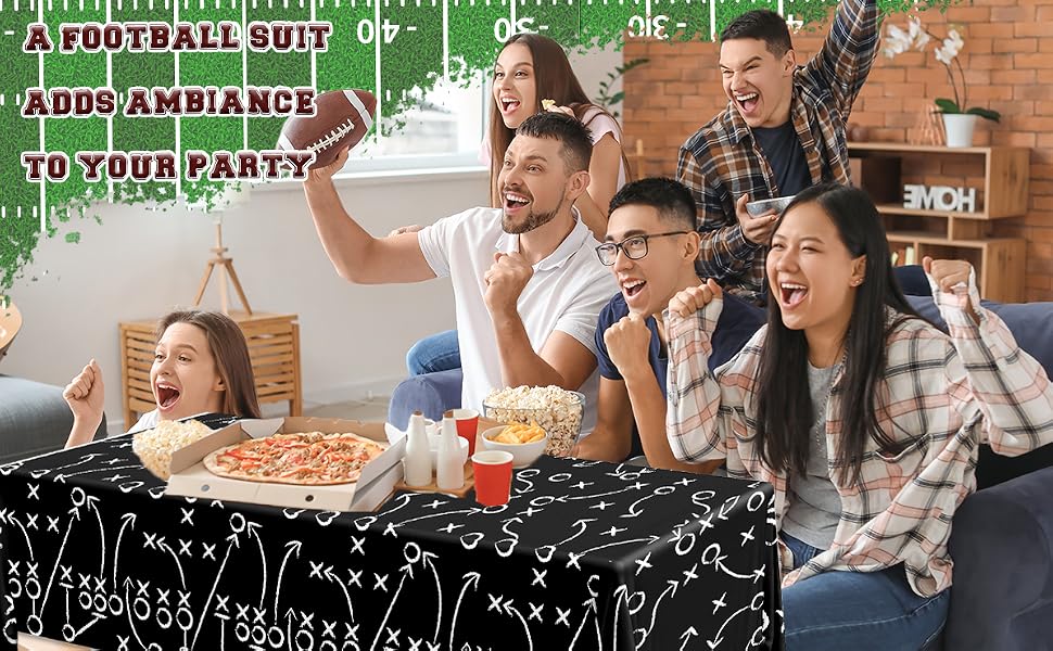 Football Tablecloth 3 Pack Football Party Decorations