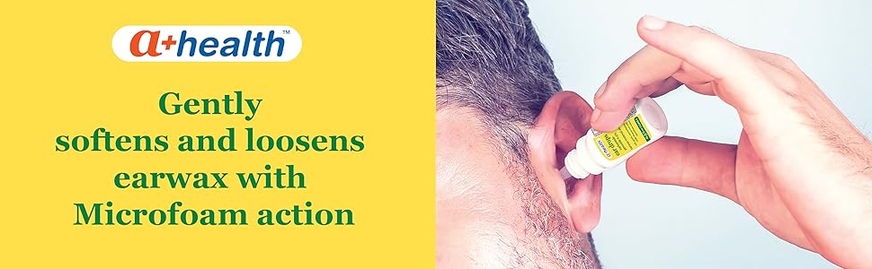 Gently softens and loosens earwax with Microfoam action