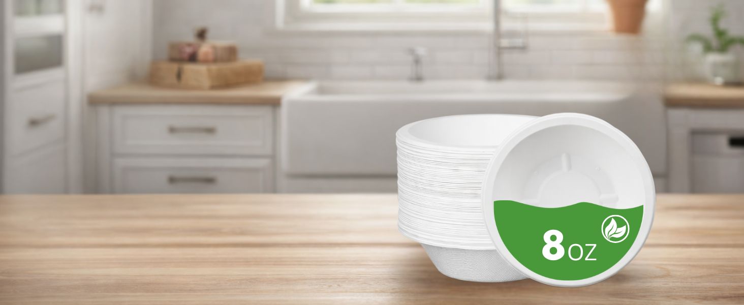 8OZ bagasse bowls