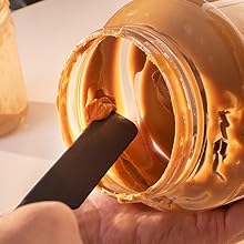 silicone jar spatulas for baking cooking rubber spatulas silicone heat resistant seamless silicone