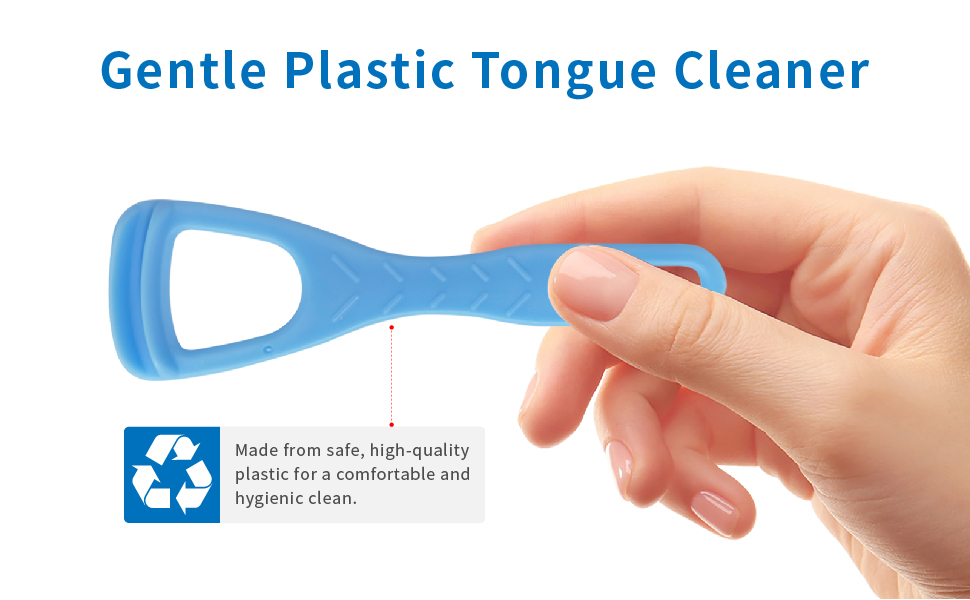 Tongue Cleaner, Tongue Scraper, Disposable, Plastic Scraper