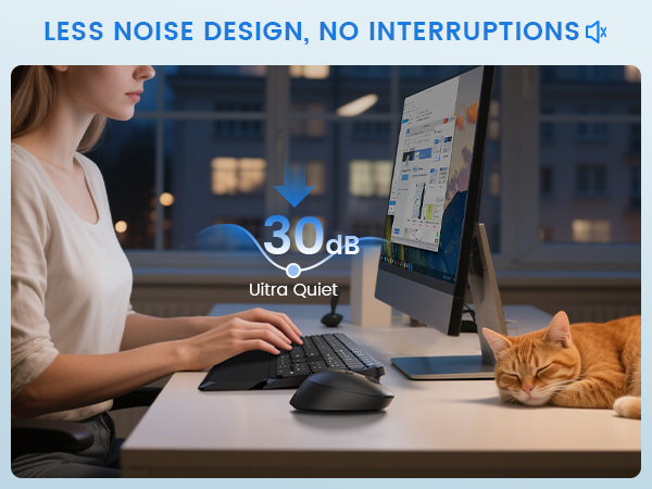 silent keyboard and mouse wireless combo