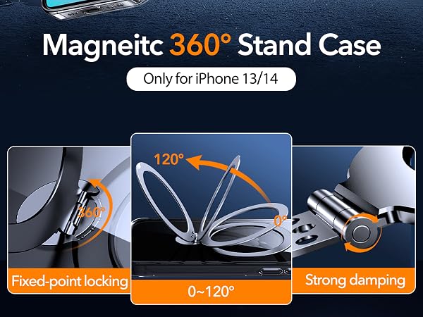 clear iphone 13 case with stand