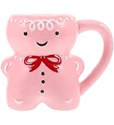 Kichvoe Gingerbread Man Mug Ceramic Christmas Coffee Mugs Cute 3D Gingerbread Man Cup Novelty Mug...