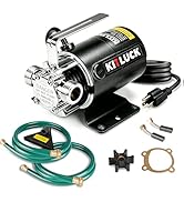 Water Transfer Pump, 115V 1/10HP 330GPH Utility Water Pump Electric With 2 * 6ft Suction Hose, Po...