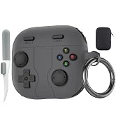 Valkit Compatible Airpods 4 Generation Case Cover, Game Player Design Airpods 4 Case with Cleaner...