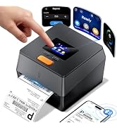 Phomemo Shipping Label Printer with Touchable Screen, 4x6 Bluetooth Thermal Label Printer with Bu...
