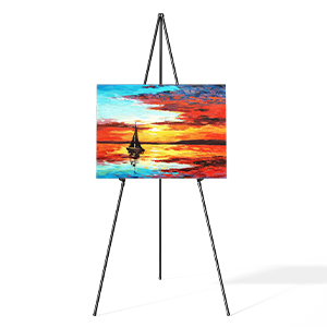 black easel