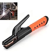 800A Welding Electrode Holder, Groove Jaw Heavy Duty, Stick Welding Rod Clamp for 10-20in Cable, ...