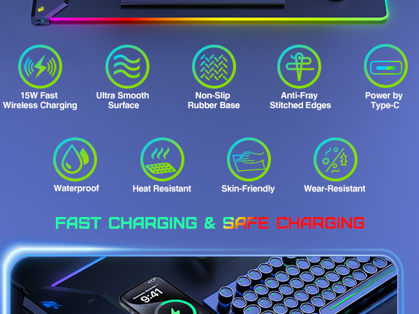 rgb mouse pad desk mat