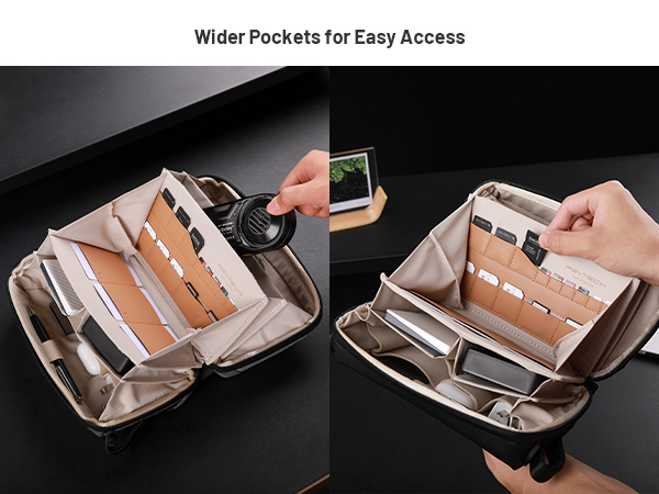 Wider Pockets for Easy Access