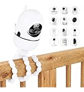 Flexible Baby Monitor Tripod Mount Compatible with Infant Optics DXR-8 Pro, Nanit Pro, Owlet, Euf...