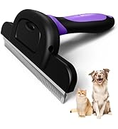 MIU COLOR Long Hair Pet Grooming Brush, Deshedding Tool for Medium and Large Dogs & Cats, Effecti...