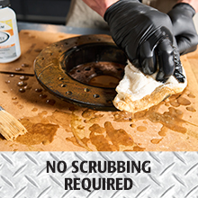 no scrubbing required easy clean up