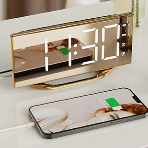 alarm clock with usb charging port