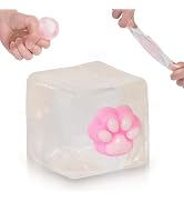 Ssqauvig Cat Paw Ice Cube Squishy,Medium 1.98 Inch Stress Cube Squeeze Toy,Soft Slow Rebound Squi...