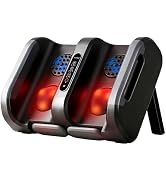 KNQZE Foot Massager with Heat & Vibration, Shiatsu Foot and Calf Massager for Pain Relief, Deep T...