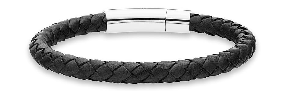 Braided Leather Bracelet 6mm