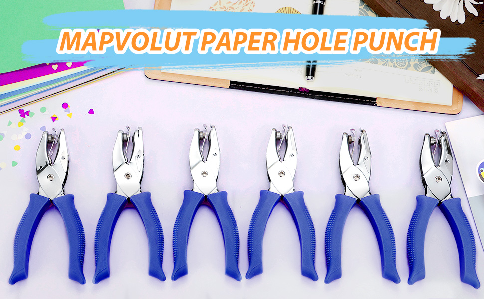 6 pack premium paper hole punchers